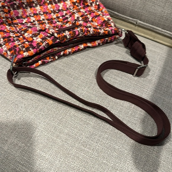 Vera Bradley Hadley Crossbody | Shoulder Bag Houndstooth Tweed Retired - Picture 4 of 15